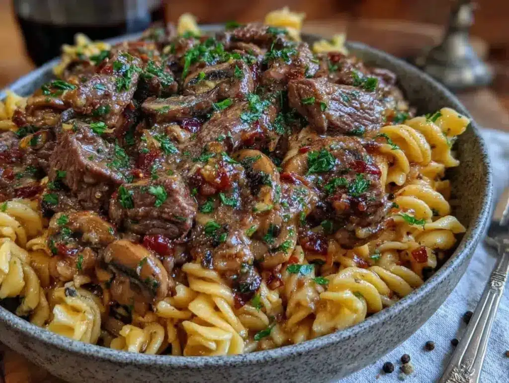 instant pot beef stroganoff - featured image