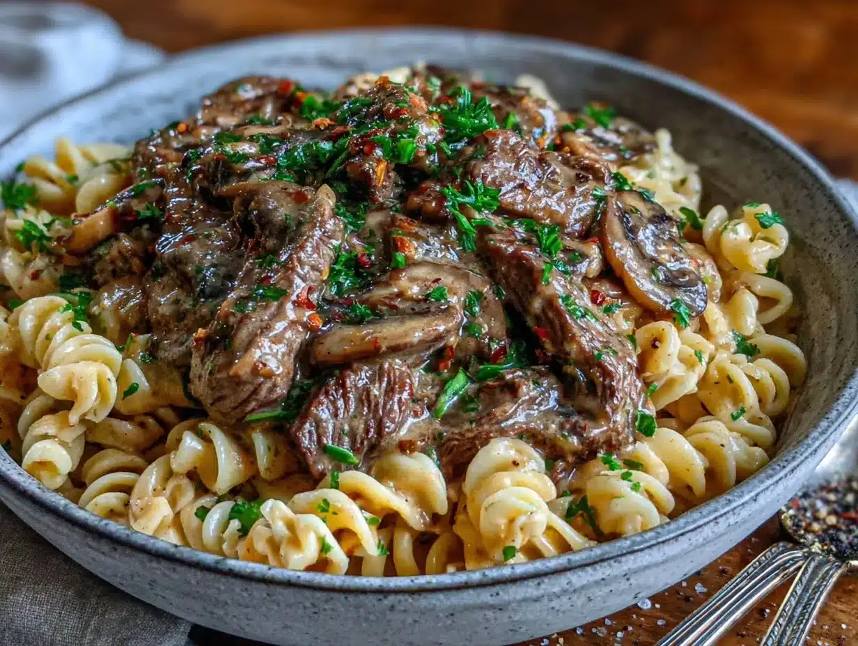 instant pot beef stroganoff preparation steps