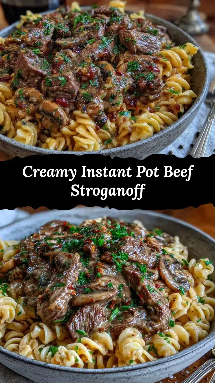instant pot beef stroganoff recipe