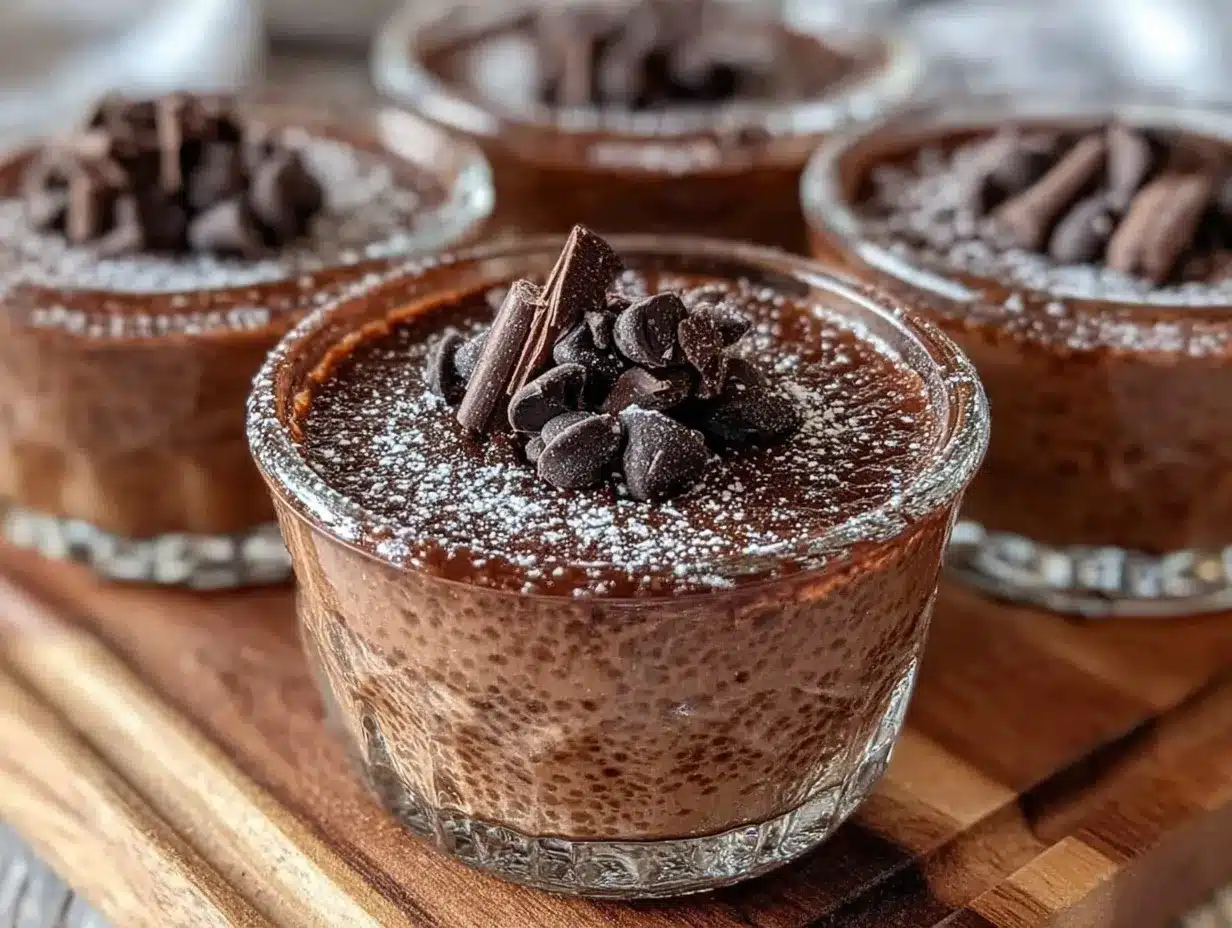 Instant Pot chocolate espresso pots de crème preparation steps