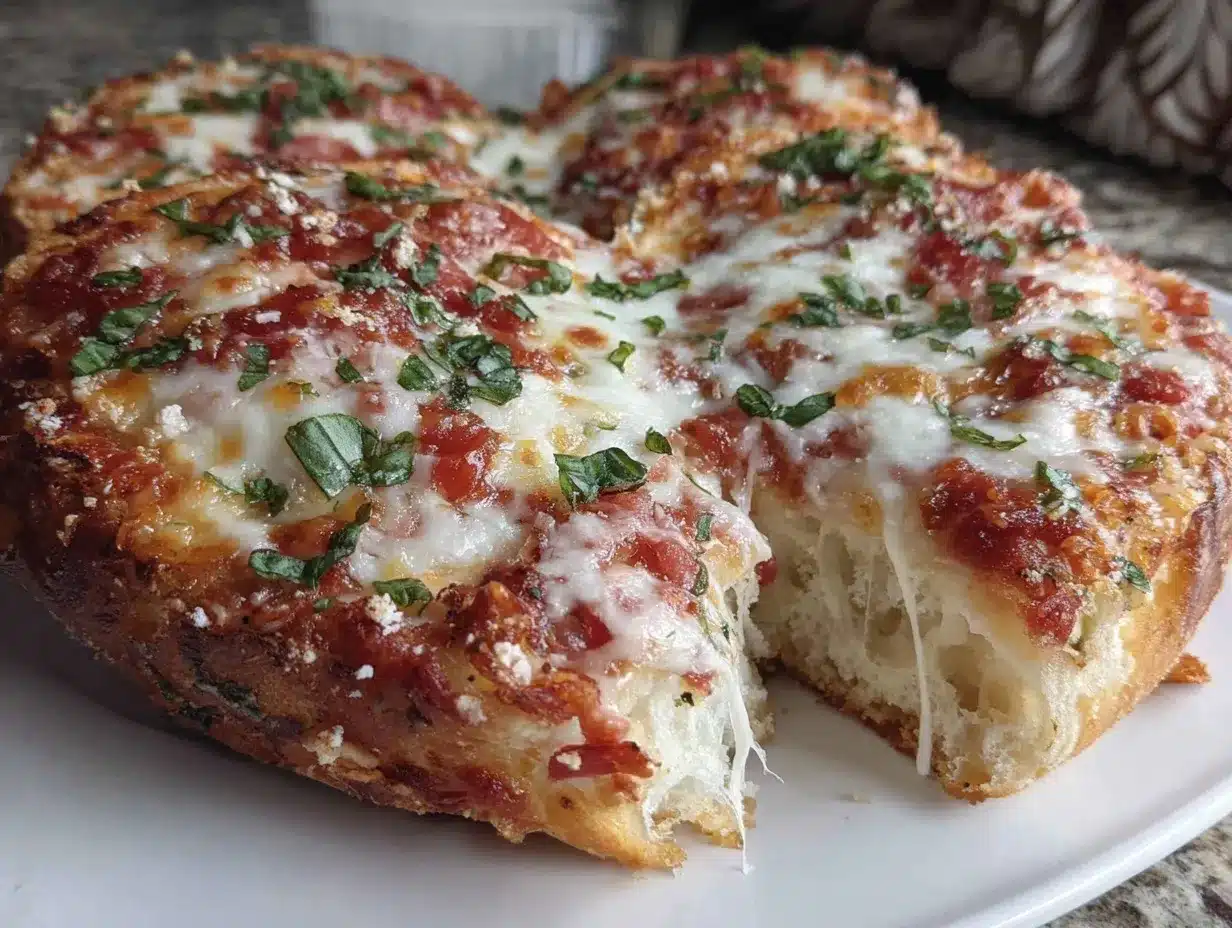 instant pot heart-shaped pizza preparation steps