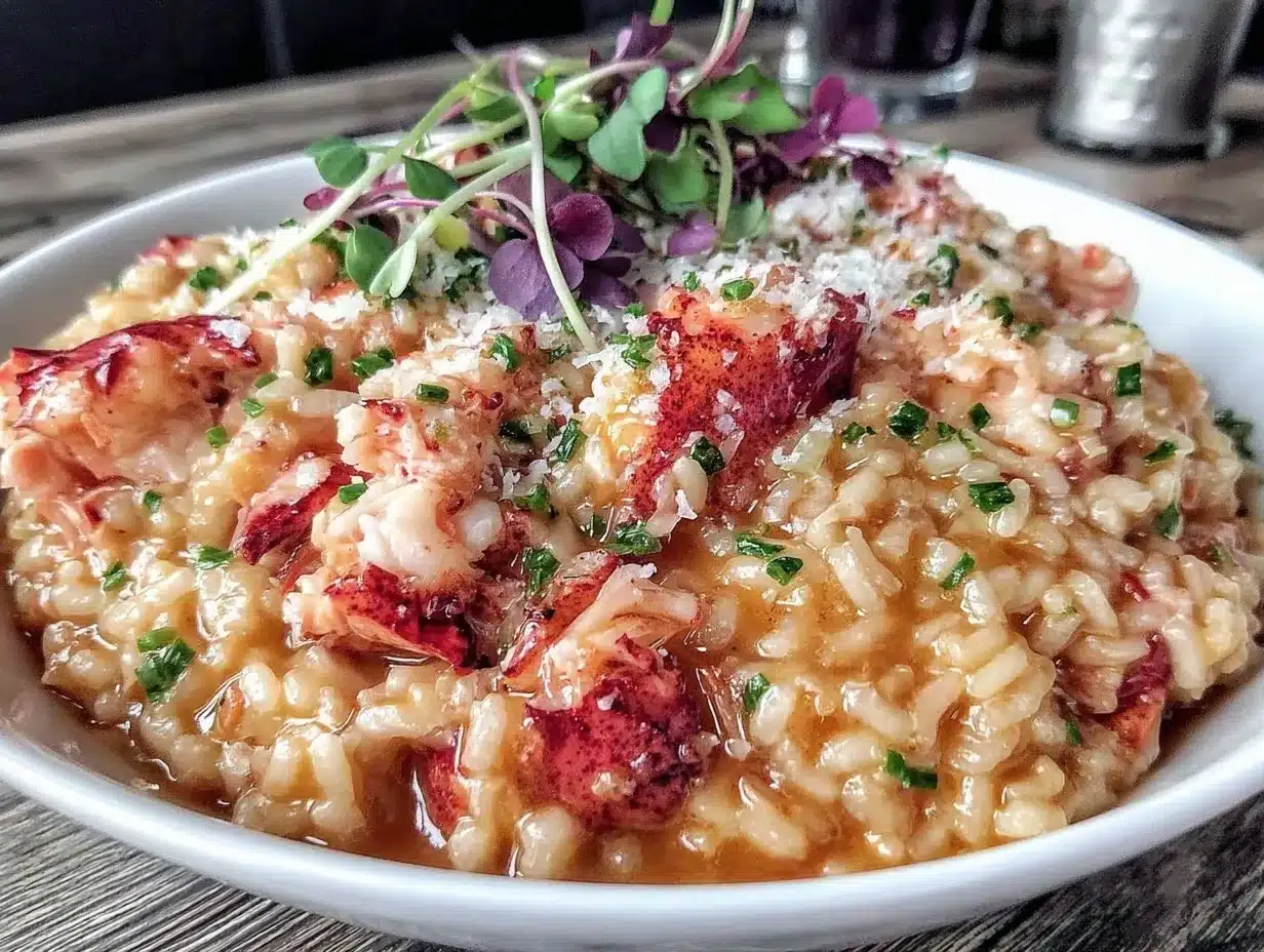 Instant Pot lobster risotto preparation steps