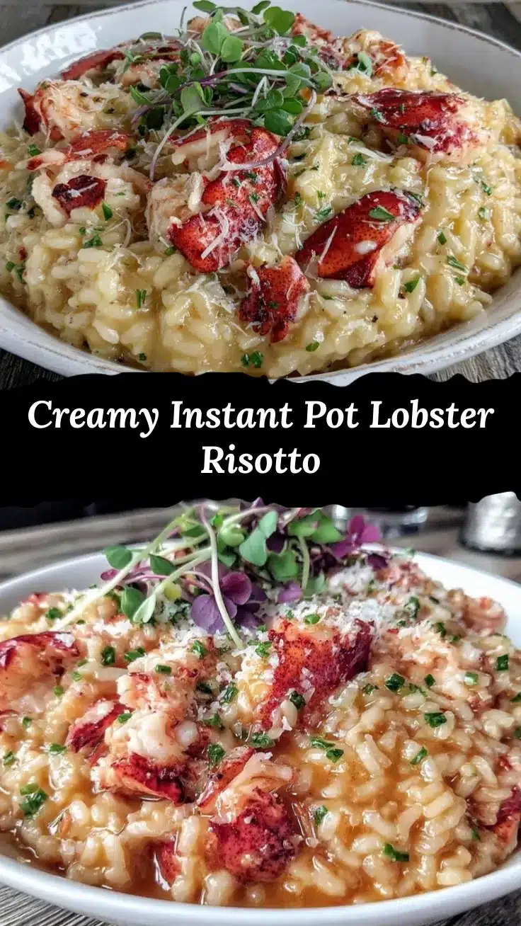 Instant Pot lobster risotto recipe