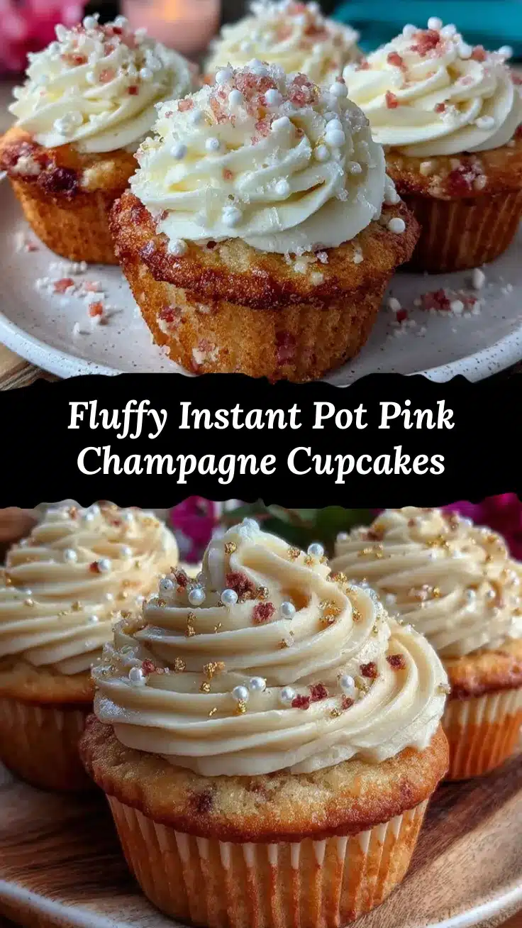 Instant Pot Pink Champagne Cupcakes recipe