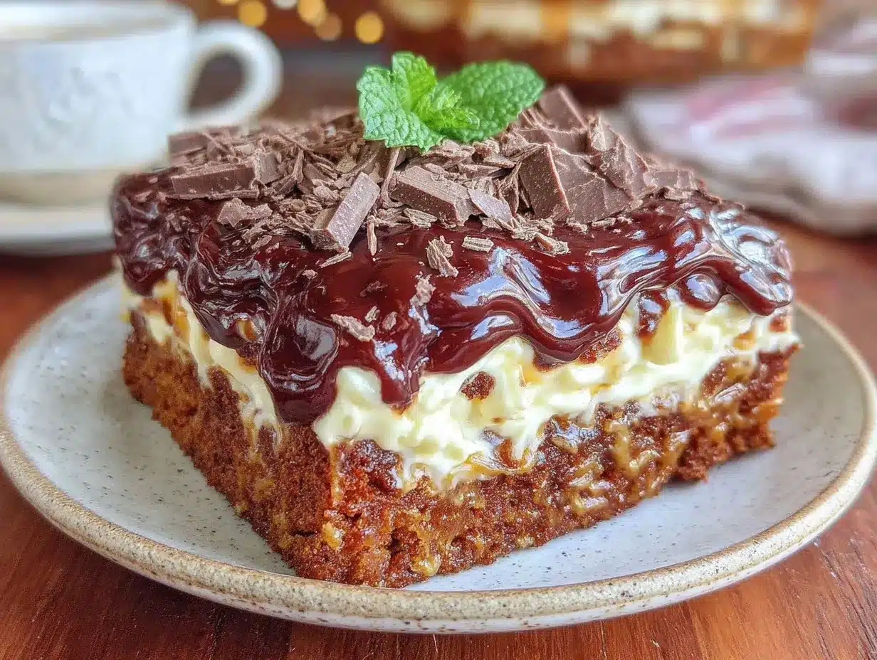 irish coffee poke cake preparation steps