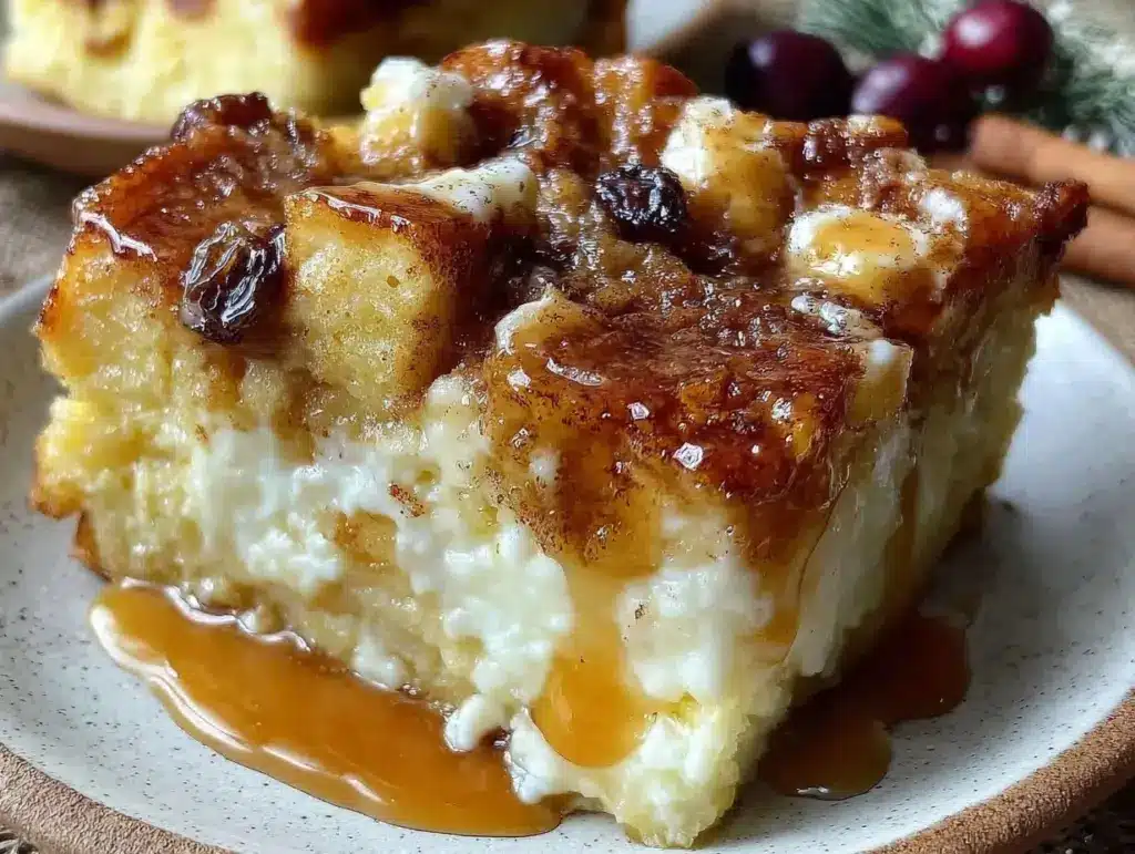Irish whiskey bread pudding - featured image