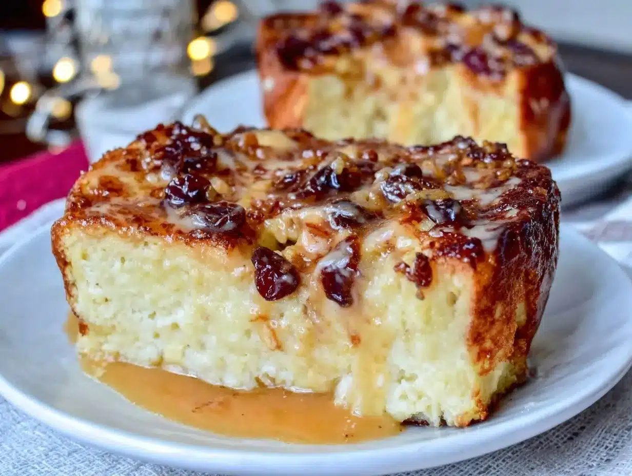 Irish whiskey bread pudding preparation steps