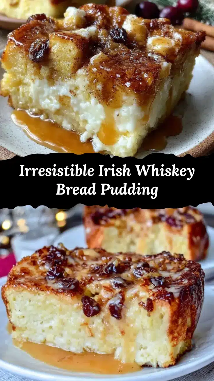Irish whiskey bread pudding recipe