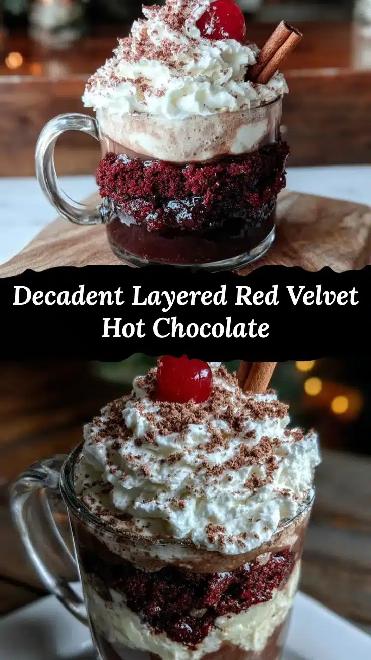 layered red velvet hot chocolate recipe