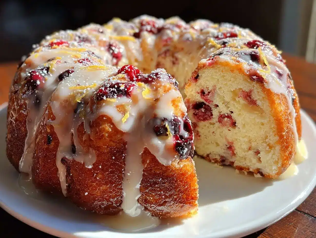 lemon blueberry bundt cake recipe preparation steps