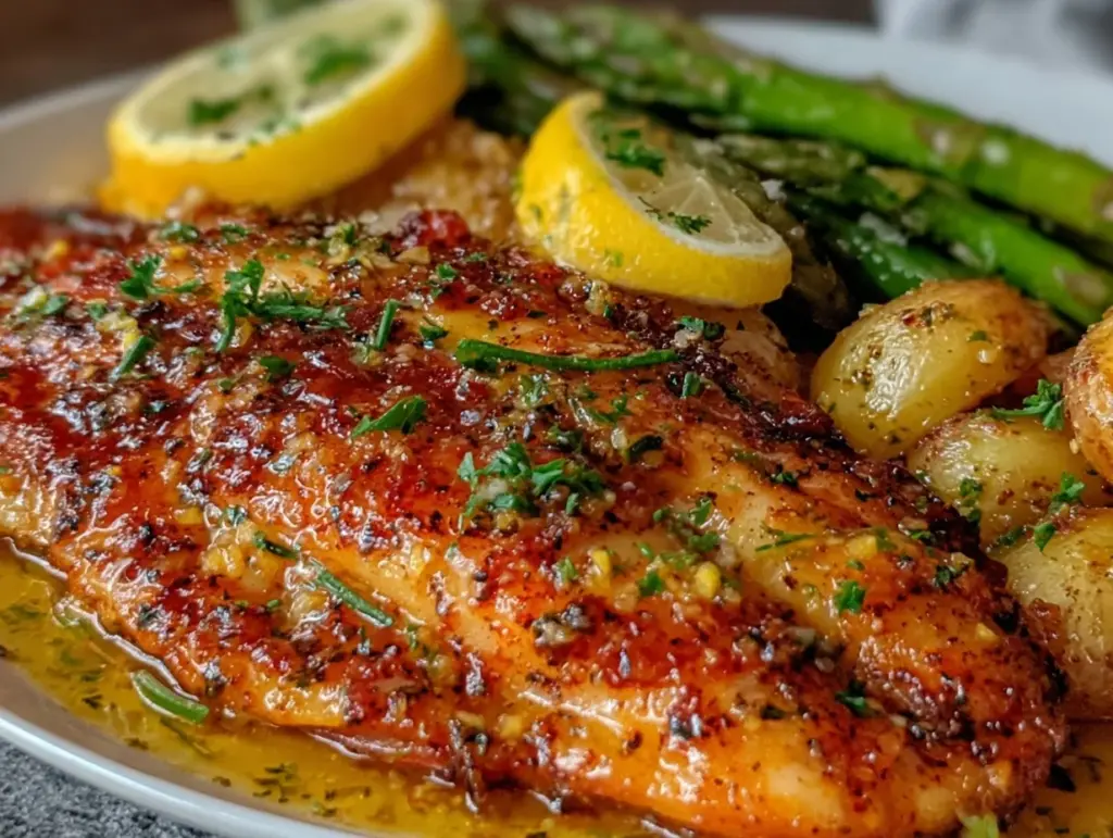 lemon butter tilapia recipe - featured image