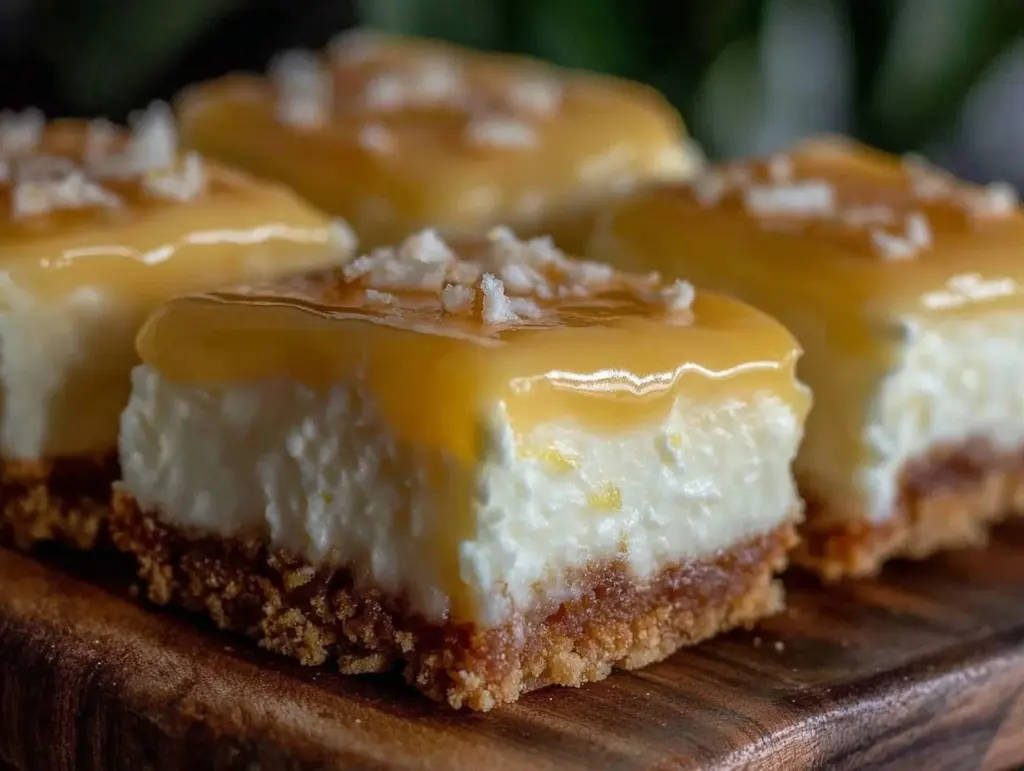 lemon curd cheesecake bars - featured image