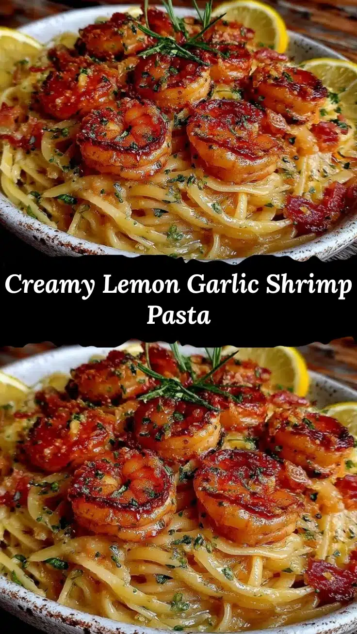 lemon garlic shrimp pasta recipe
