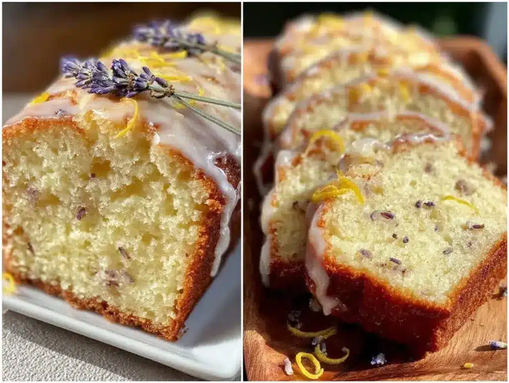 lemon lavender pound cake - featured image