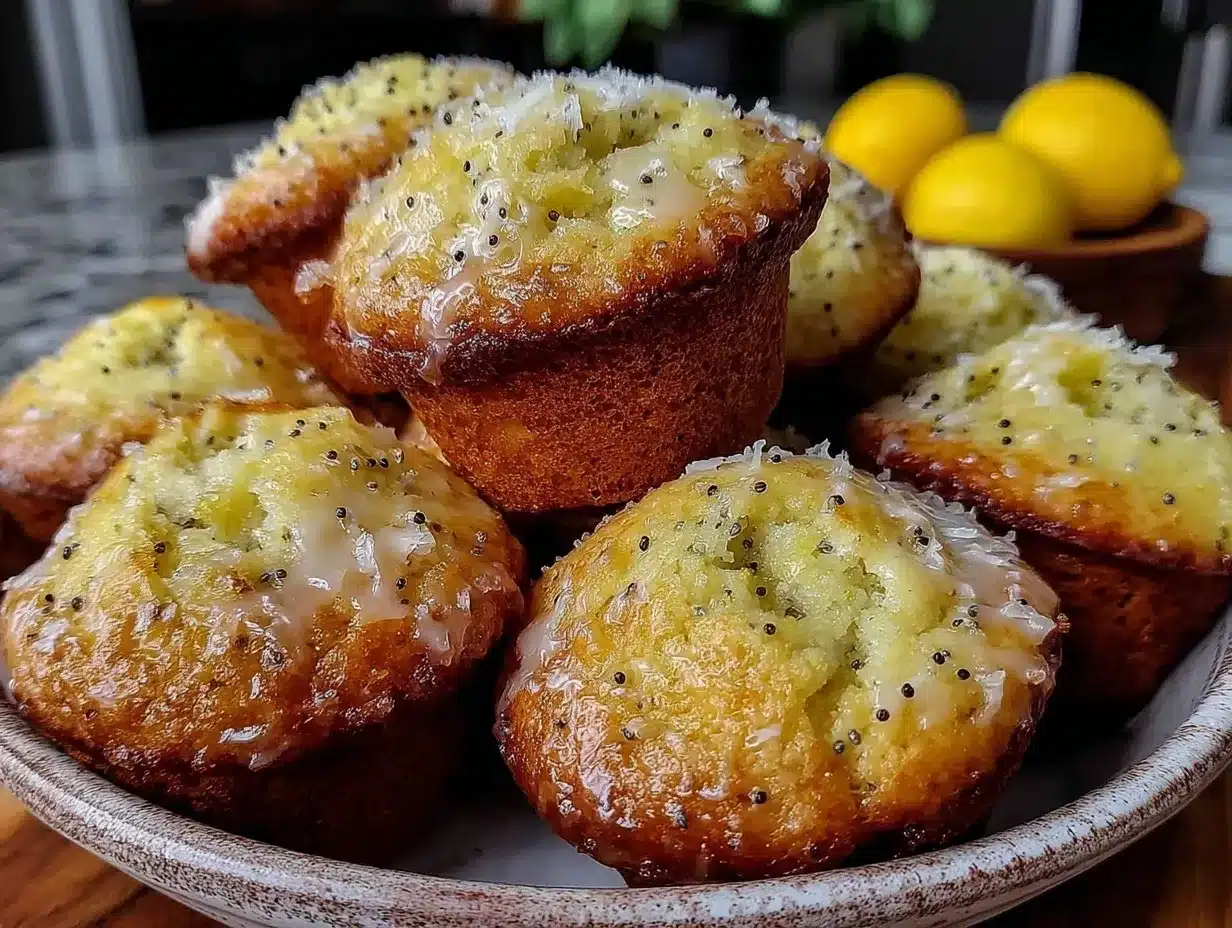 lemon poppy seed muffins preparation steps