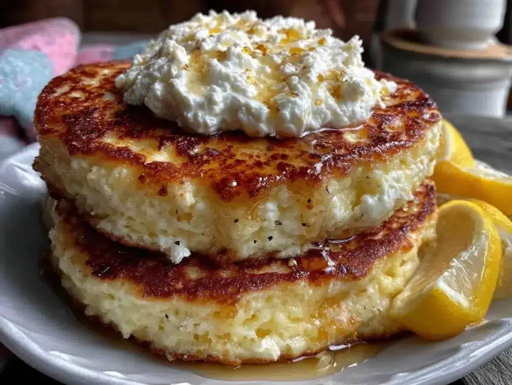 lemon ricotta pancakes recipe - featured image