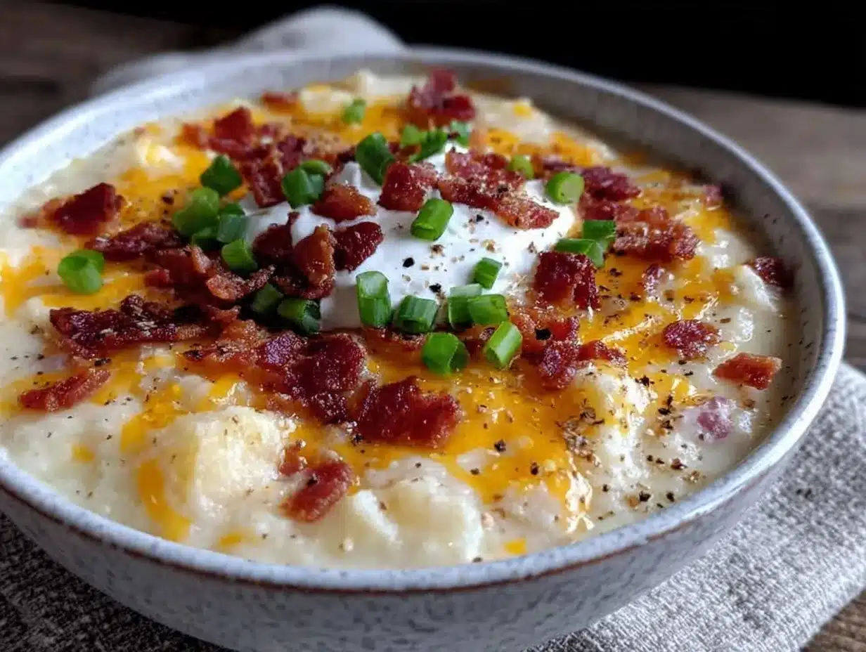 loaded baked potato soup preparation steps