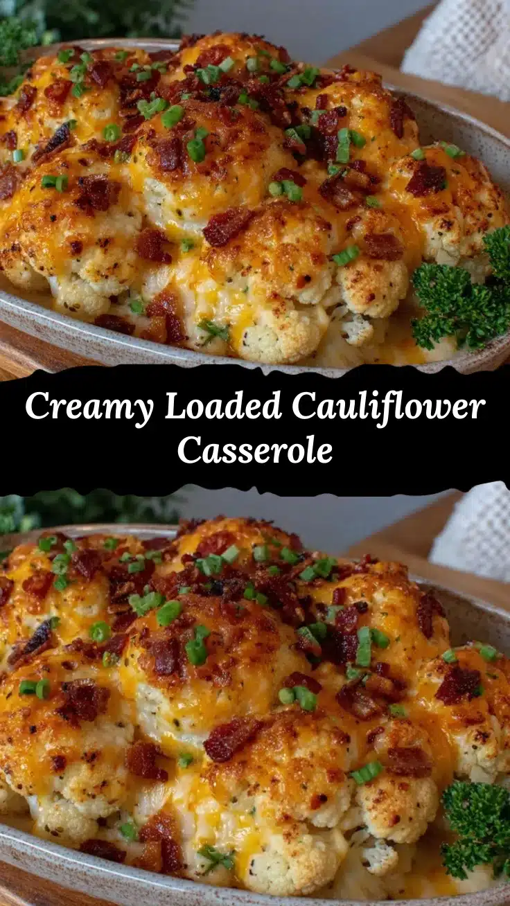 loaded cauliflower casserole recipe