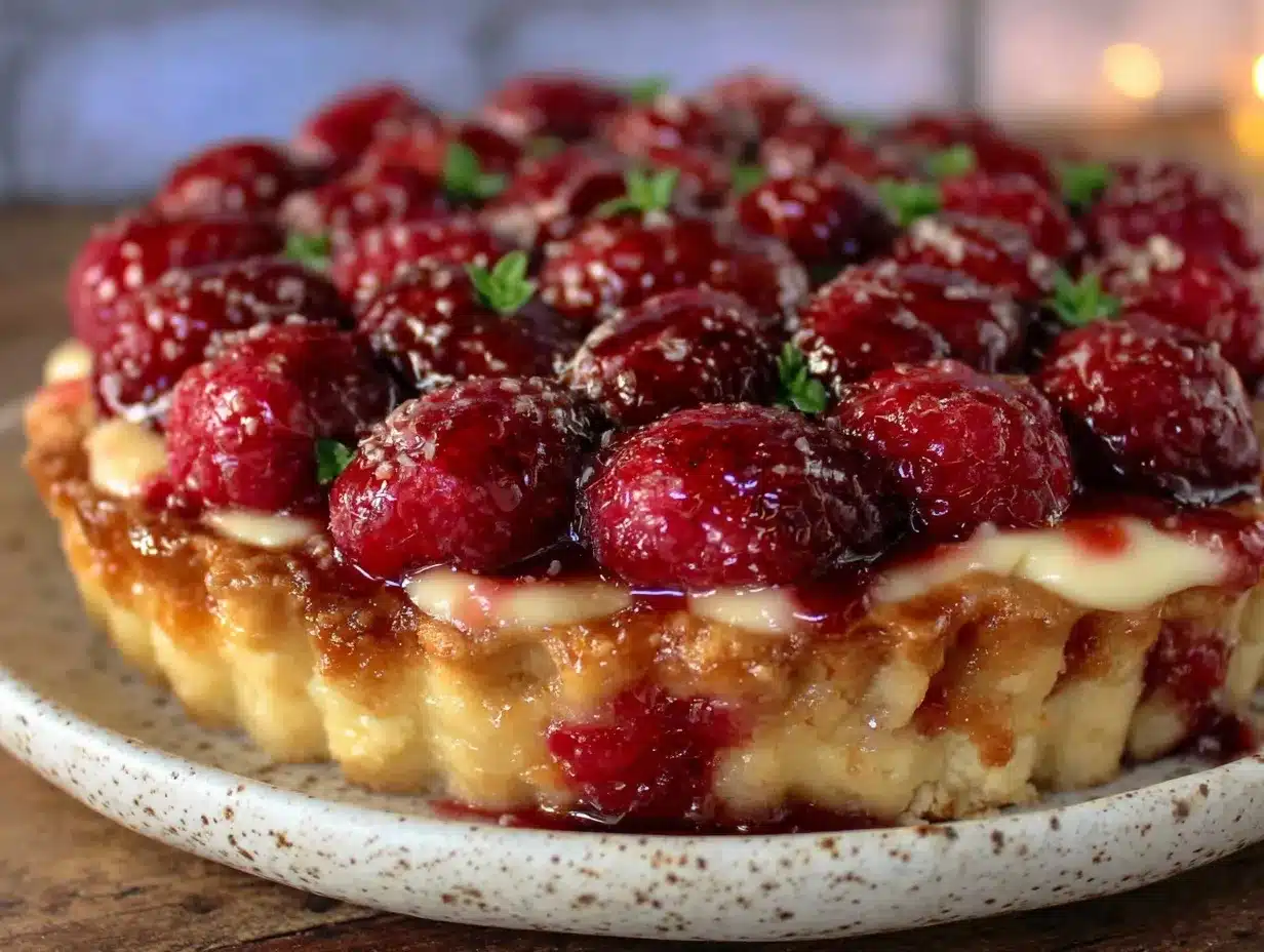 loaded raspberry tart recipe preparation steps