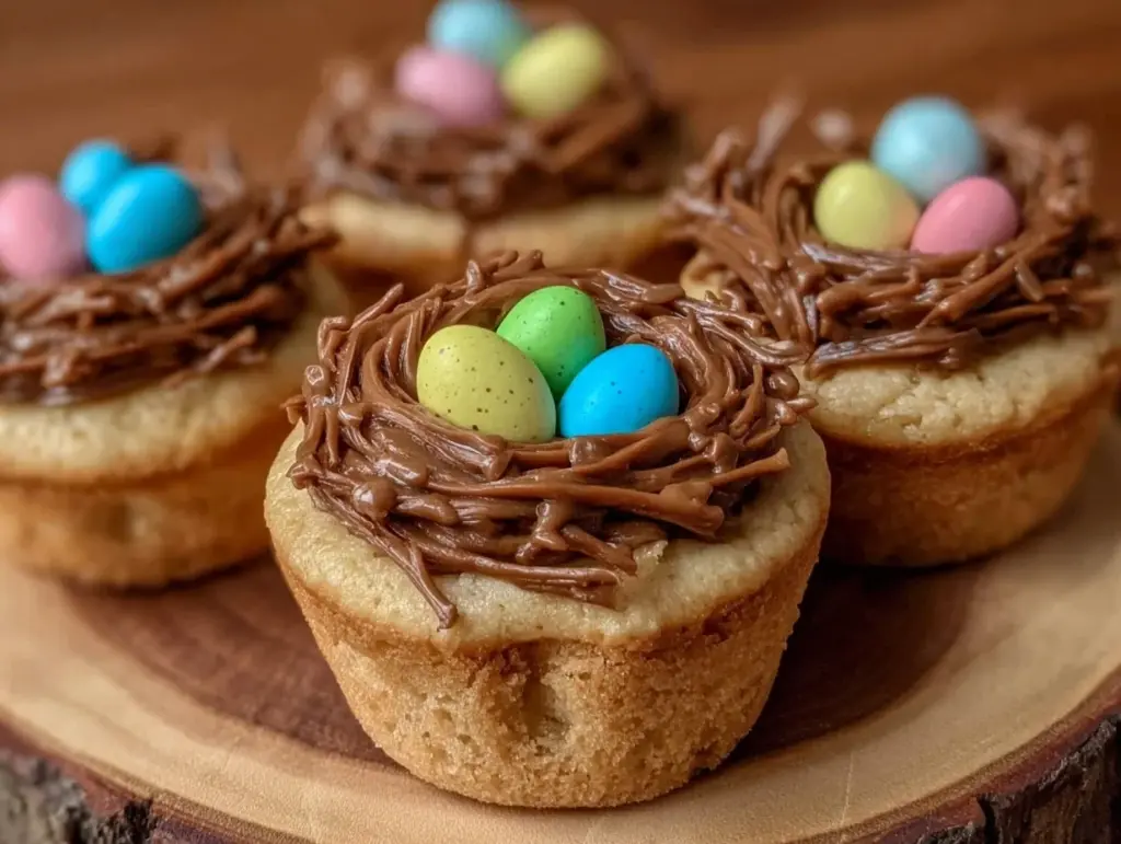 mini egg nest cupcakes - featured image