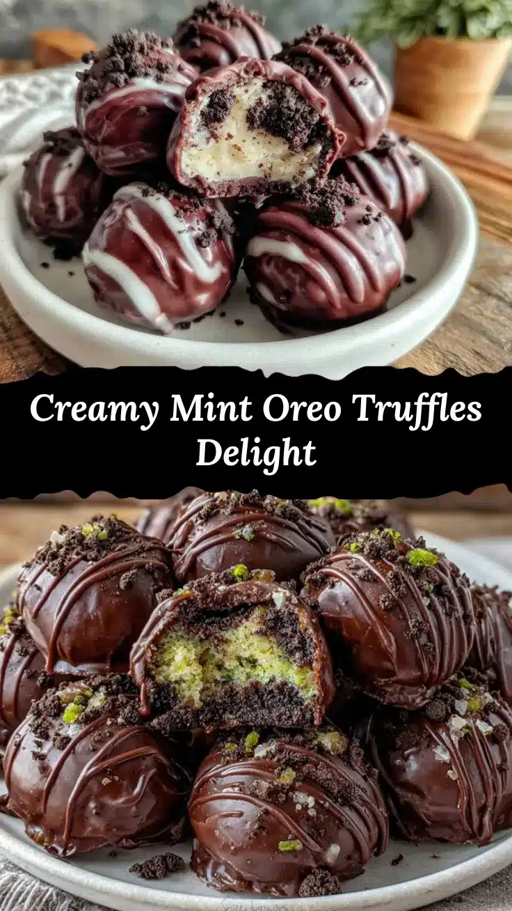 mint Oreo truffles recipe