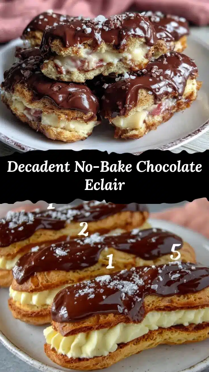 no-bake chocolate eclair dessert recipe