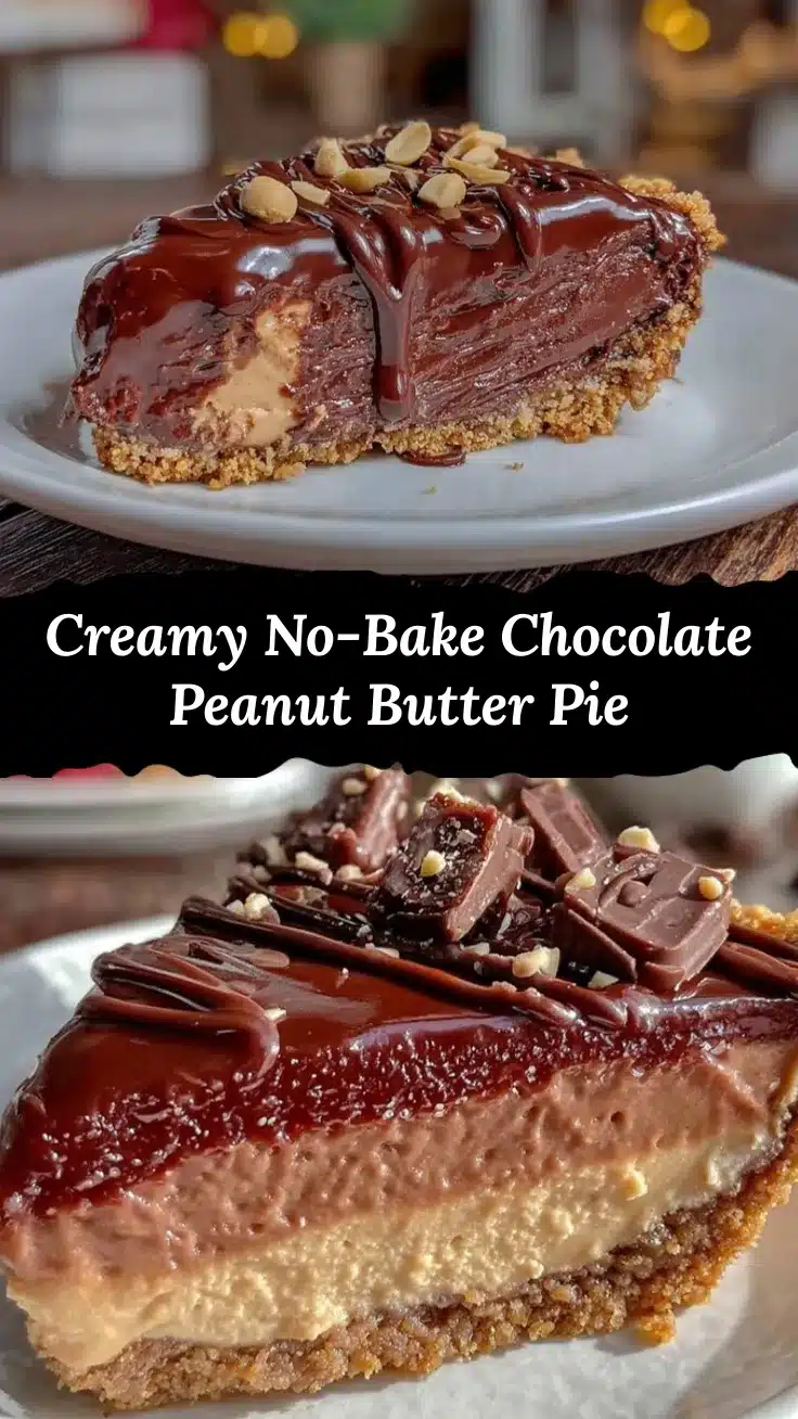 no-bake chocolate peanut butter pie recipe