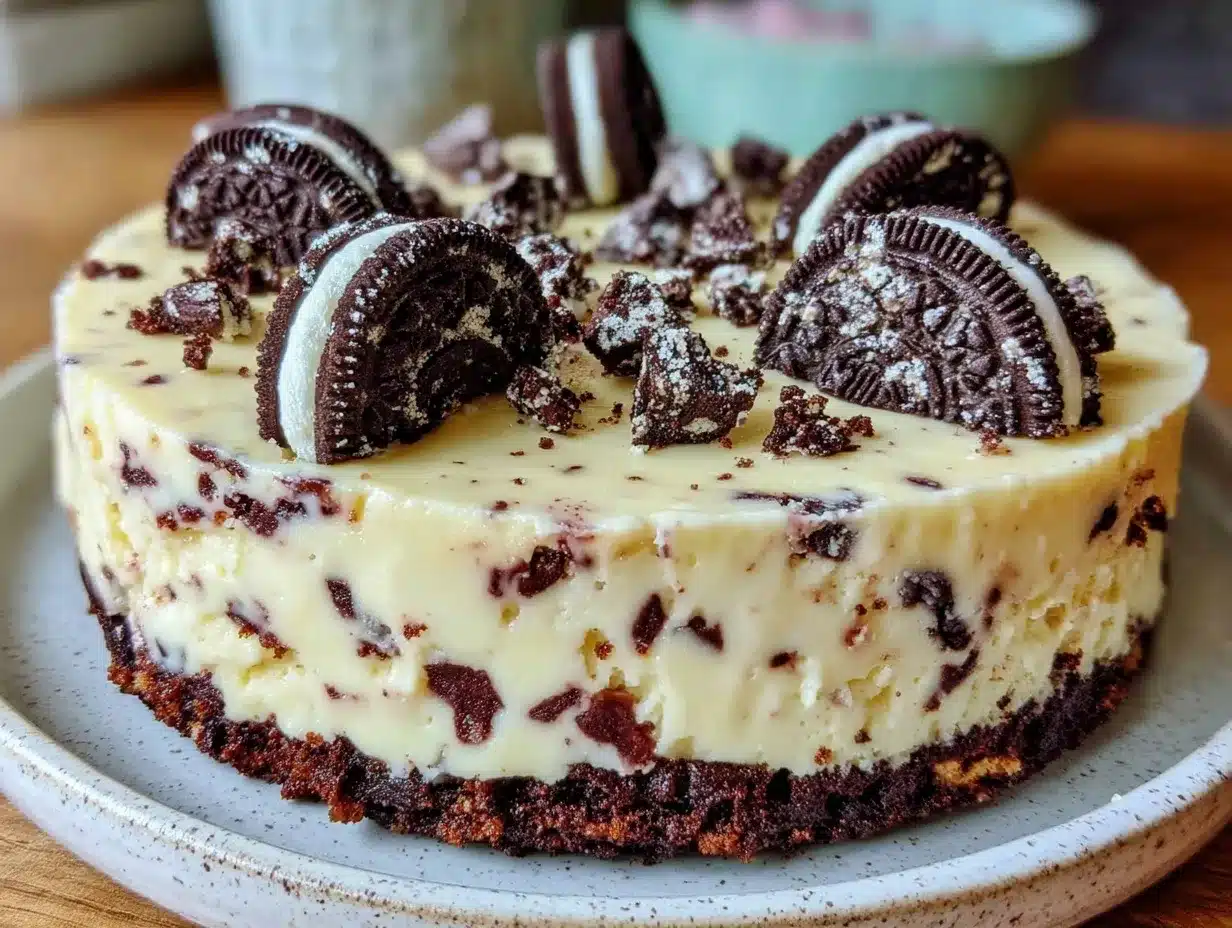 no-bake Oreo cheesecake recipe preparation steps