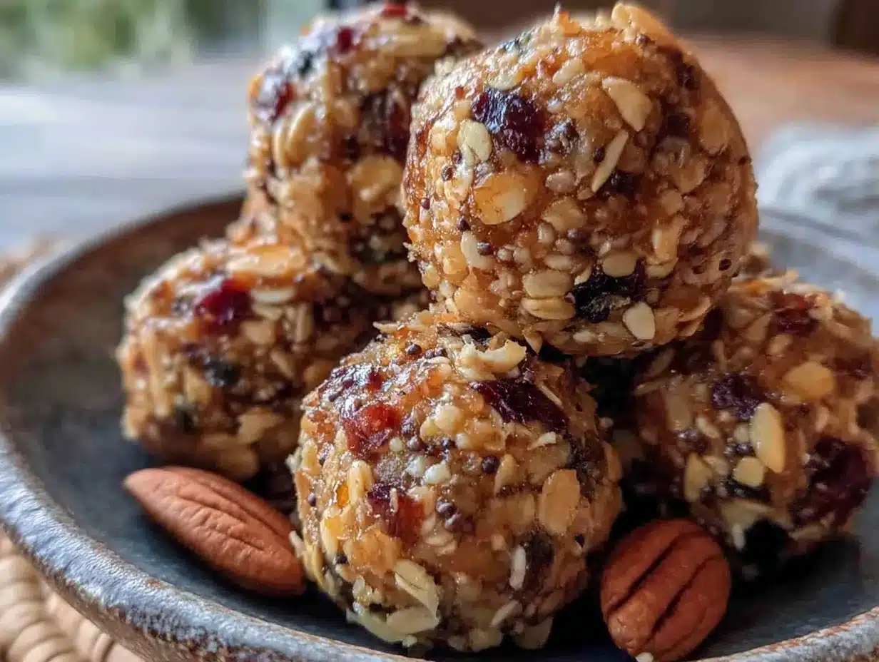 no-bake peanut butter energy balls preparation steps