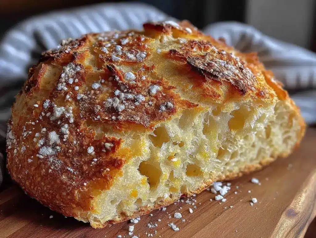 no-knead artisan bread recipe - featured image