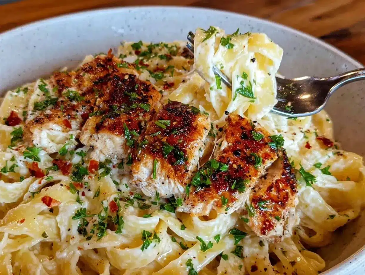 one-pot chicken alfredo preparation steps