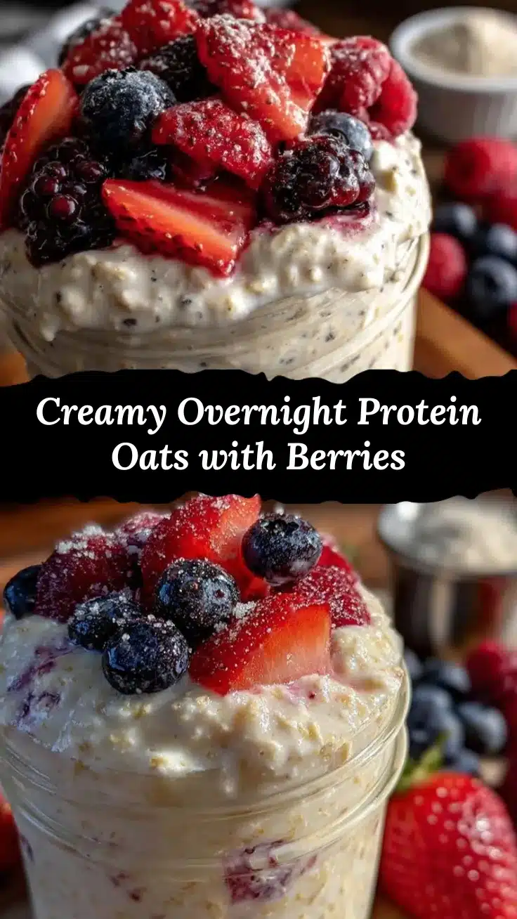 overnight protein oats with berries recipe