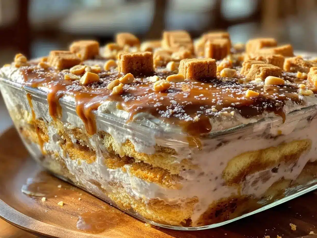 peanut butter lasagna dessert preparation steps