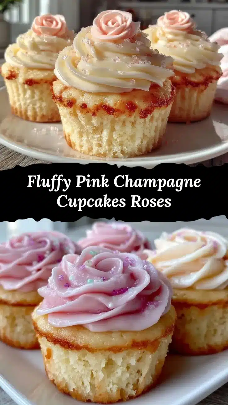 pink champagne cupcakes recipe