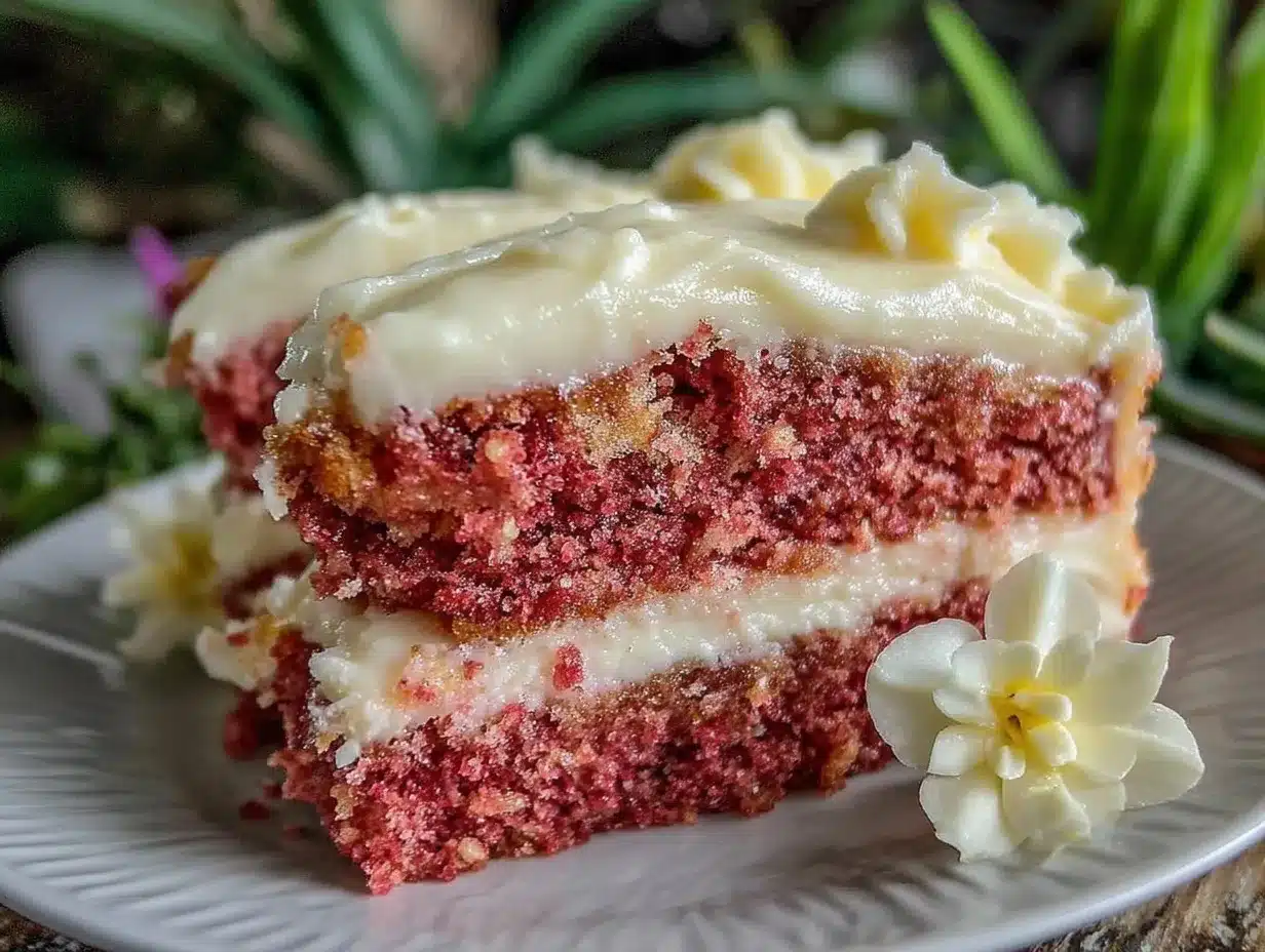pink velvet layer cake recipe preparation steps