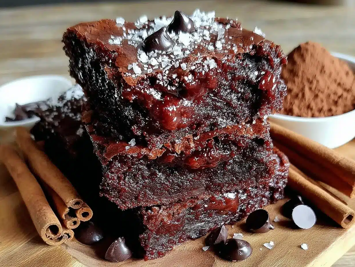 quick Mexican chocolate brownies preparation steps