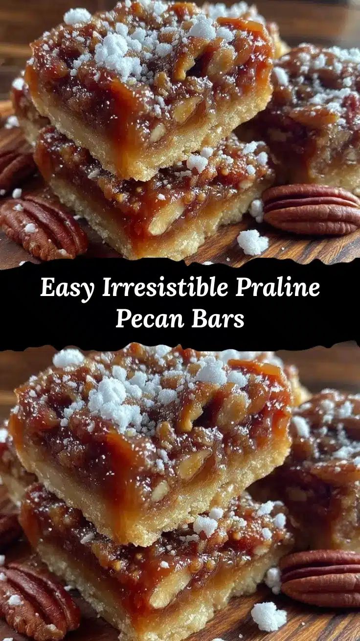 quick praline pecan bars recipe
