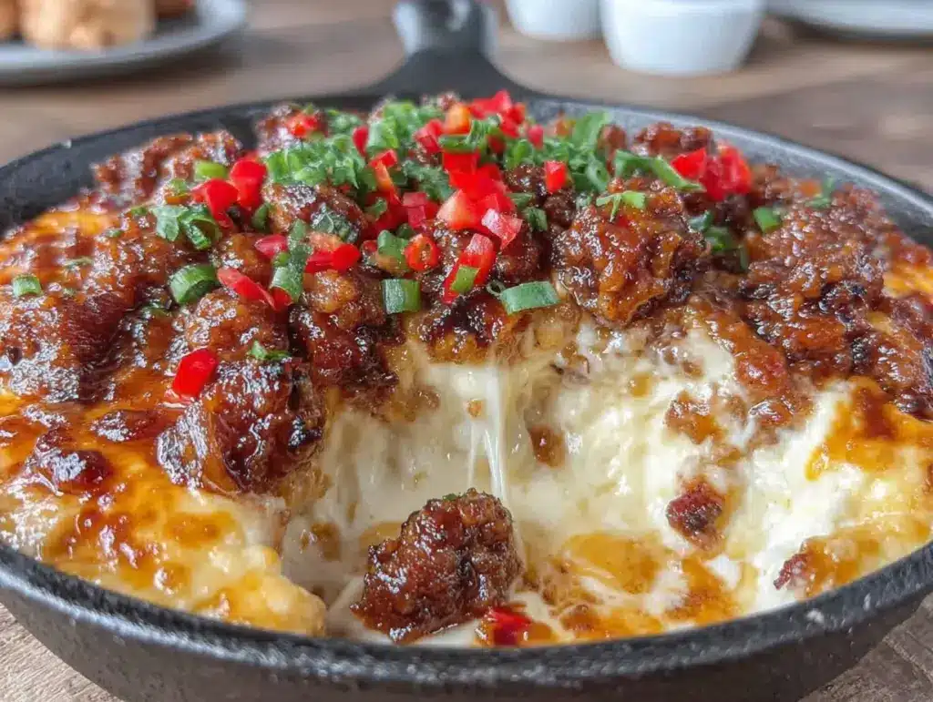 quick queso fundido with chorizo - featured image