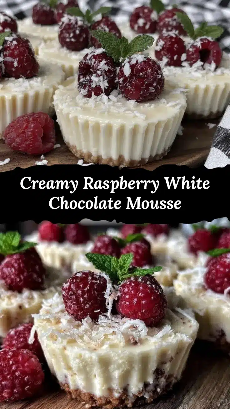 raspberry white chocolate mousse cups recipe
