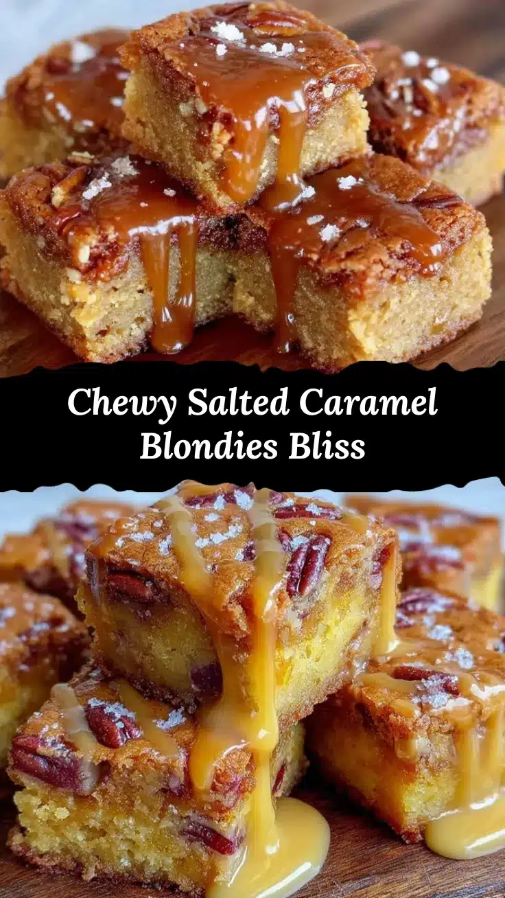 salted caramel blondies recipe