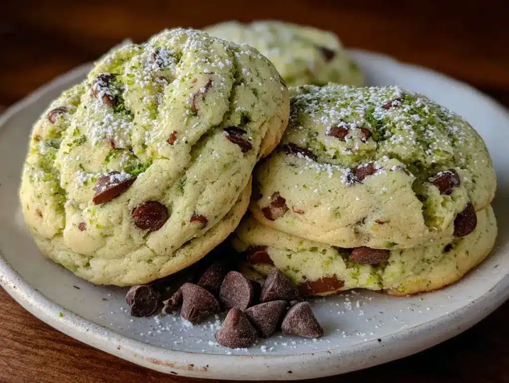 shamrock shake cookies - featured image