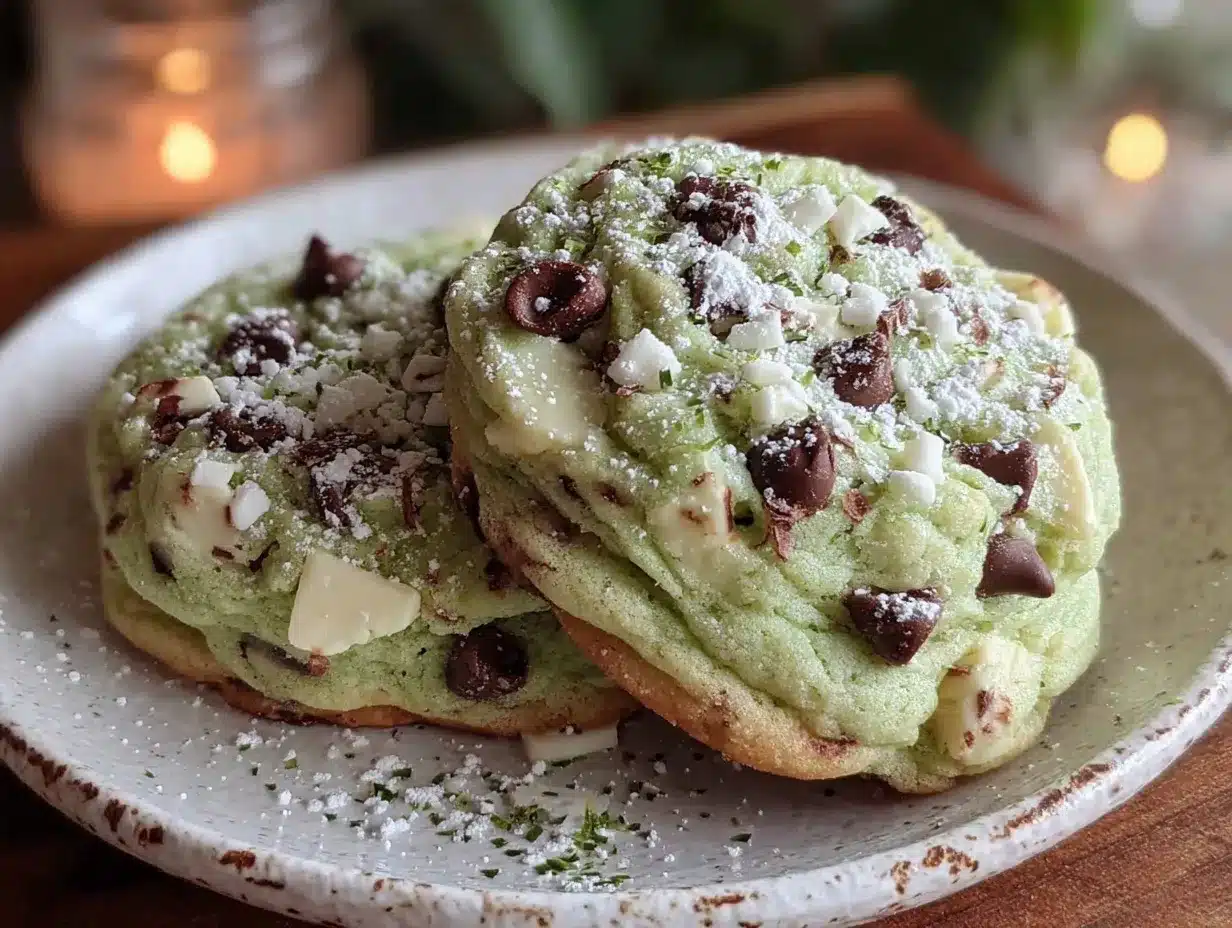 shamrock shake cookies preparation steps