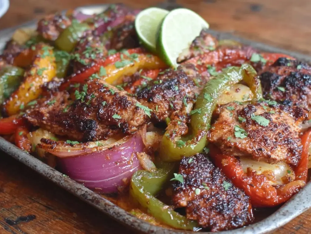 sheet pan fajitas - featured image