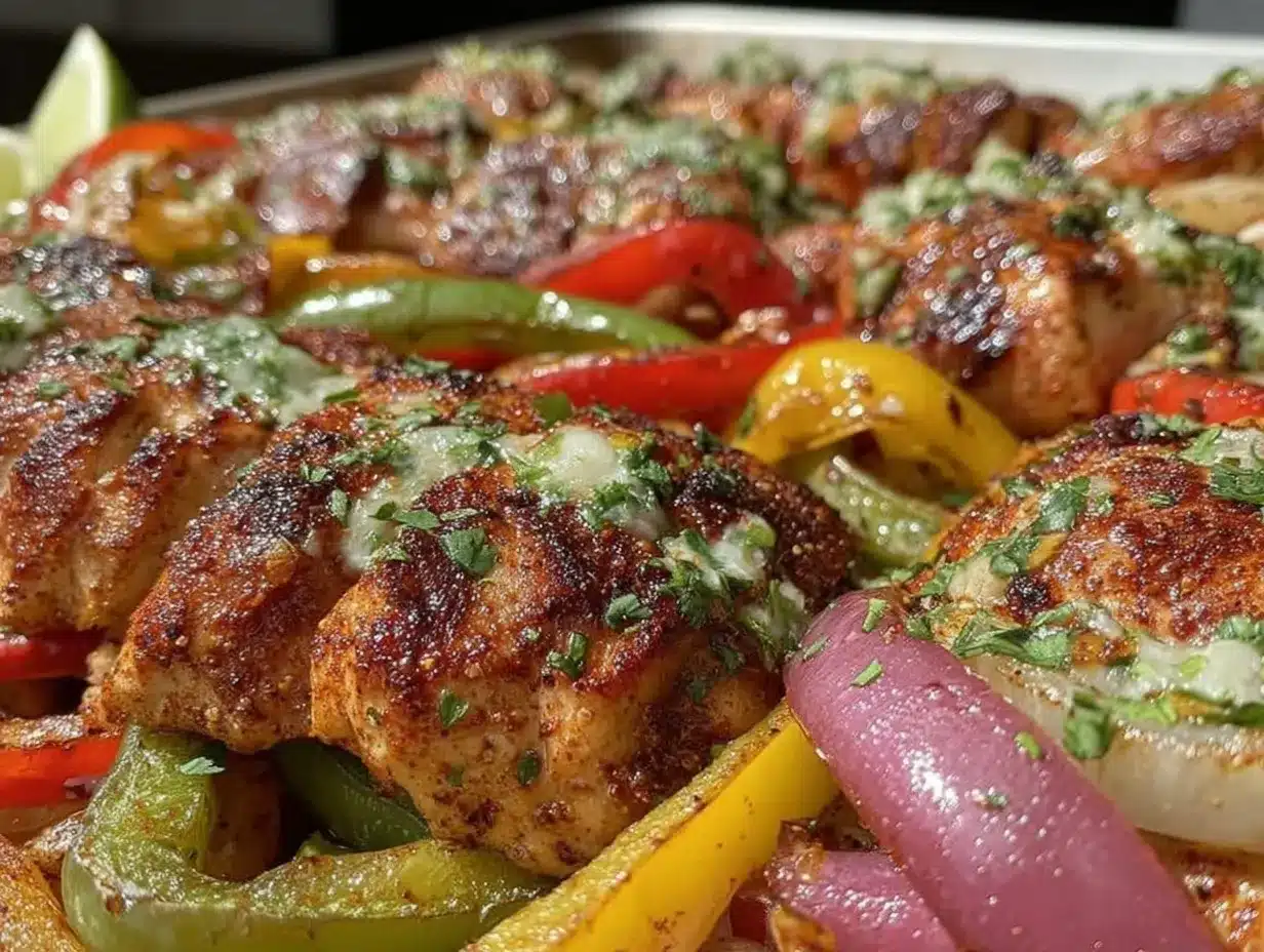 sheet pan fajitas preparation steps