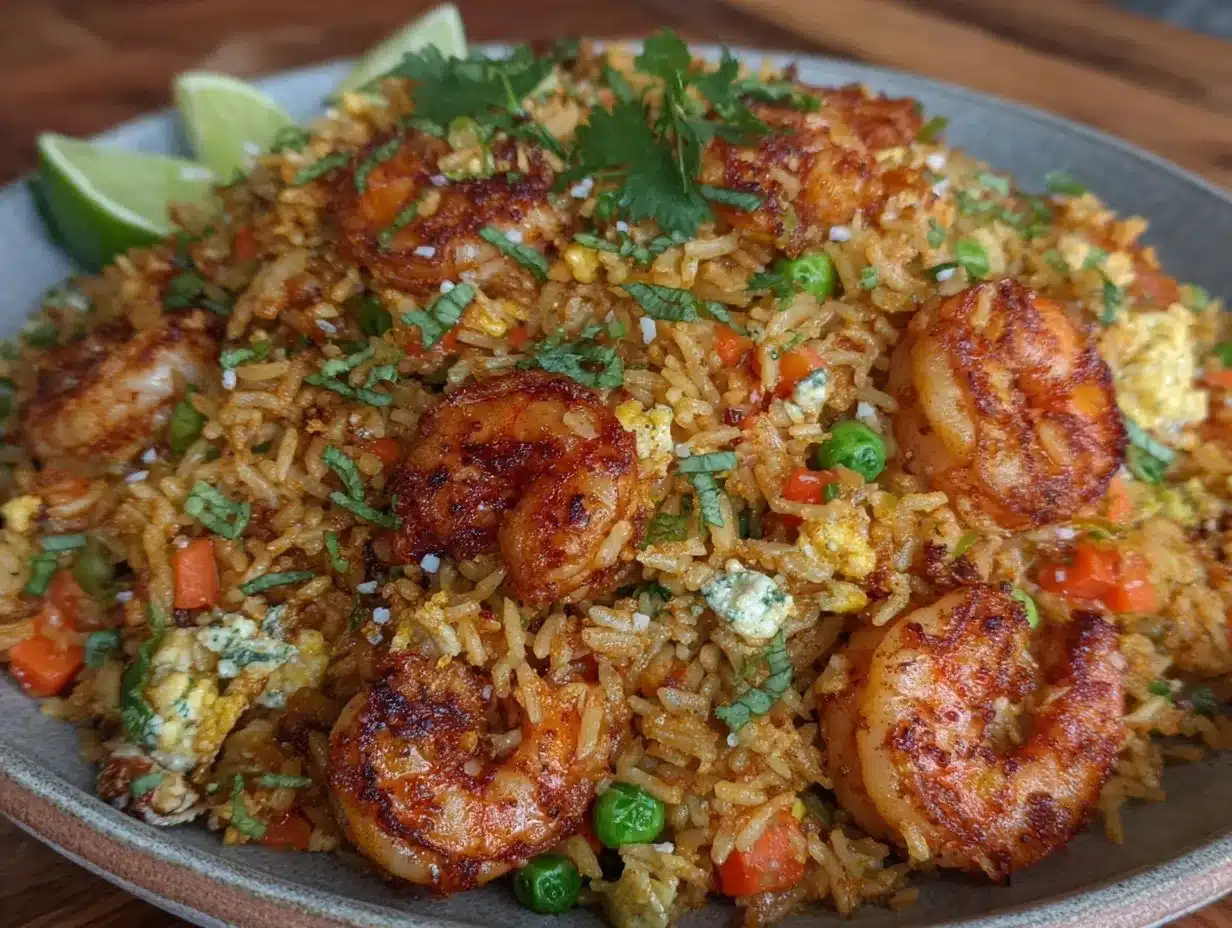 shrimp fried rice recipe preparation steps