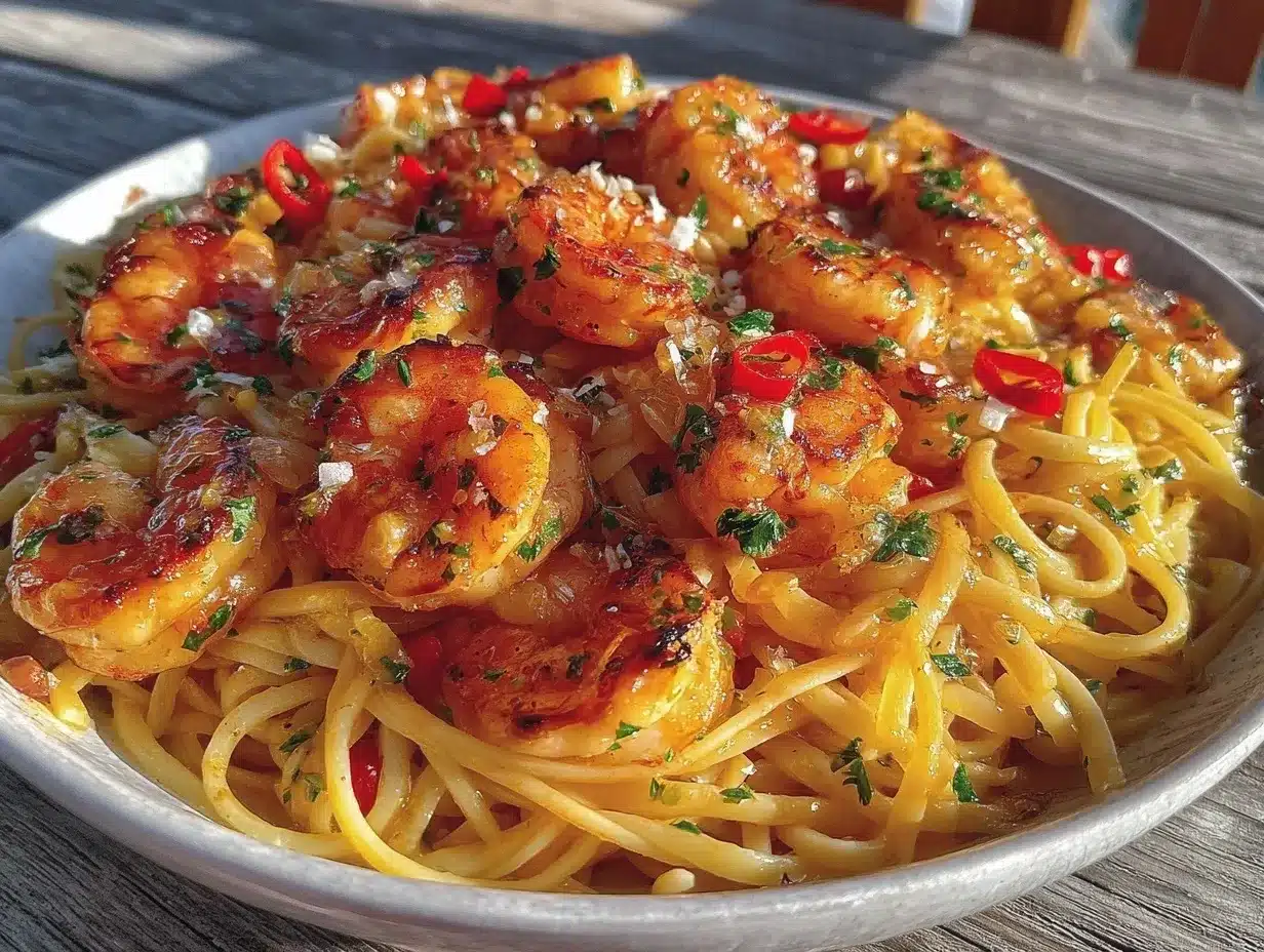 shrimp scampi pasta recipe preparation steps