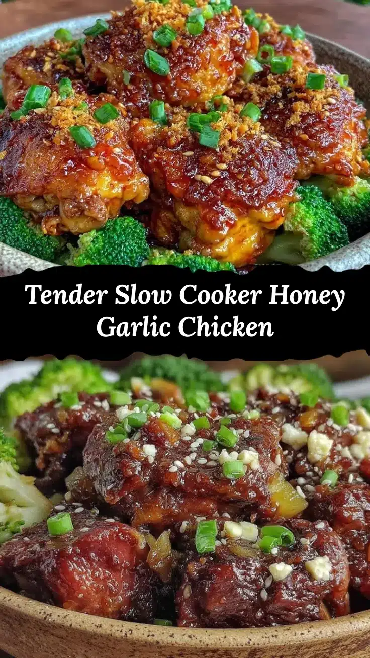 slow cooker honey garlic chicken recipe