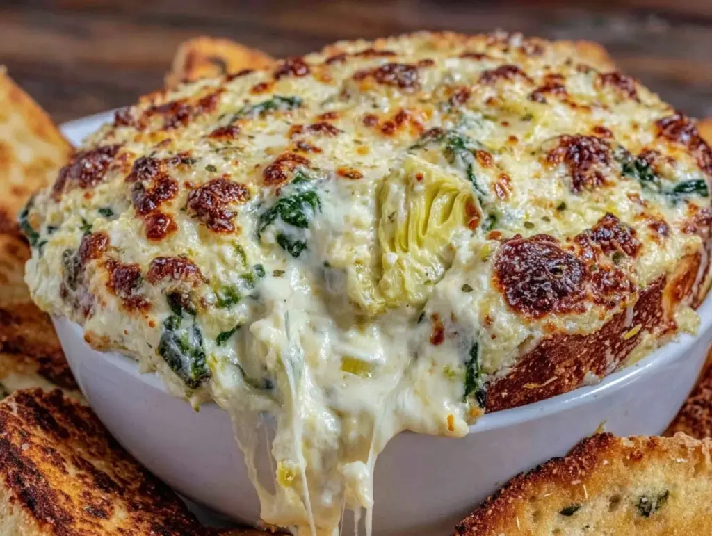 spinach artichoke dip recipe - featured image