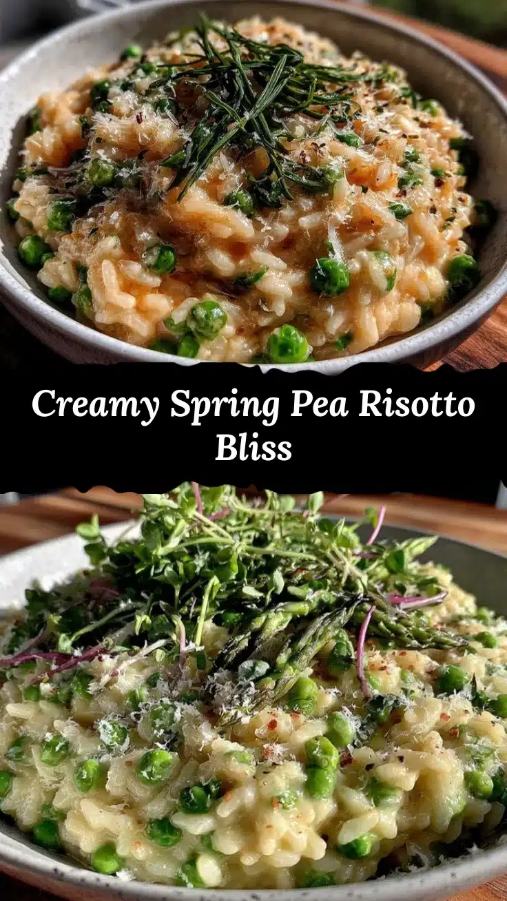 spring pea risotto recipe