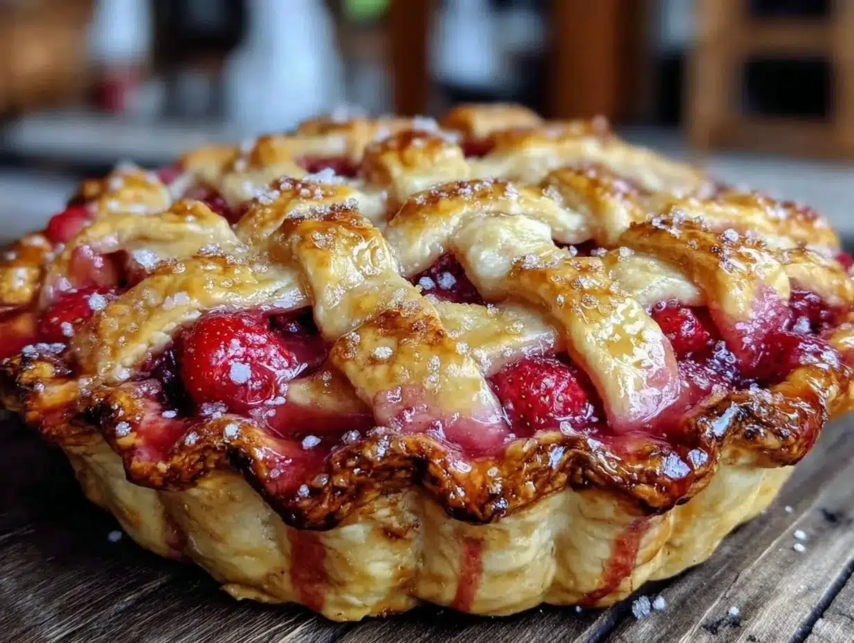 strawberry rhubarb pie preparation steps